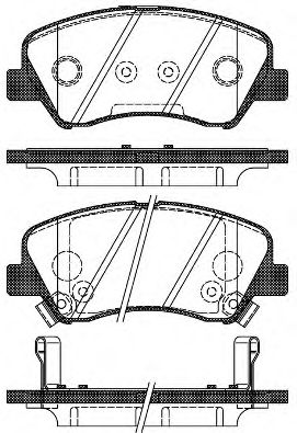 1488.02 REMSA Brake System Brake Pad Set, disc brake