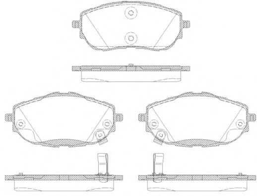 1561.02 remsa Brake System Brake Pad Set, disc brake