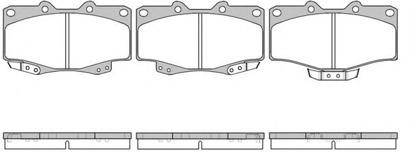 0315.04 REMSA Brake System Brake Pad Set, disc brake