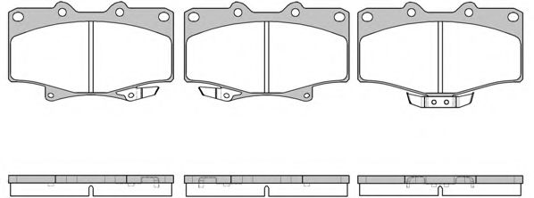 0429.14 REMSA Brake System Brake Pad Set, disc brake