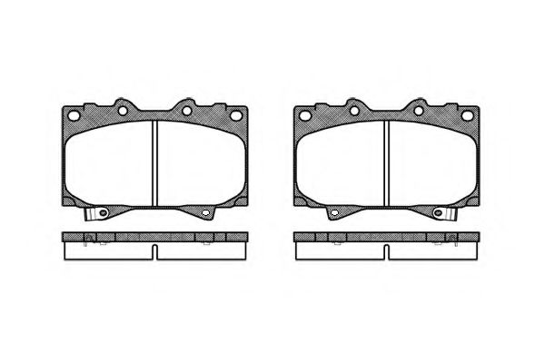 0707.04 REMSA Brake System Brake Pad Set, disc brake