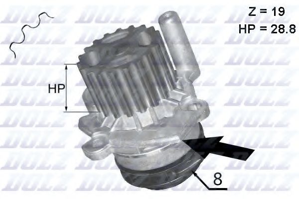 A224 DOLZ Cooling System Water Pump