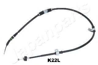 BC-K22L JAPANPARTS Brake System Cable, parking brake