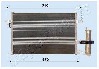 CND313014 JAPANPARTS Air Conditioning Condenser, air conditioning