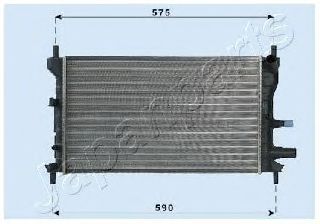 RDA053060 JAPANPARTS Cooling System Radiator, engine cooling