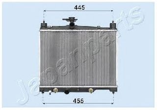 RDA153014 JAPANPARTS Cooling System Radiator, engine cooling