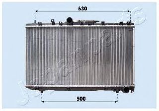 RDA153098 JAPANPARTS Radiator, engine cooling