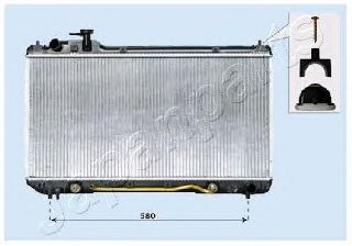 RDA153105 JAPANPARTS Cooling System Radiator, engine cooling