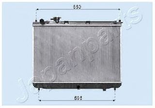 RDA333028 JAPANPARTS Radiator, engine cooling