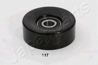 RP-117 JAPANPARTS Deflection/Guide Pulley, v-ribbed belt