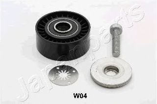 RP-W04 JAPANPARTS Deflection/Guide Pulley, v-ribbed belt