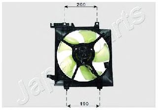 VNT241010 JAPANPARTS Cooling System Fan, radiator