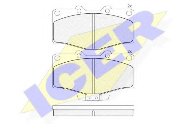 141006 ICER Brake Pad Set, disc brake