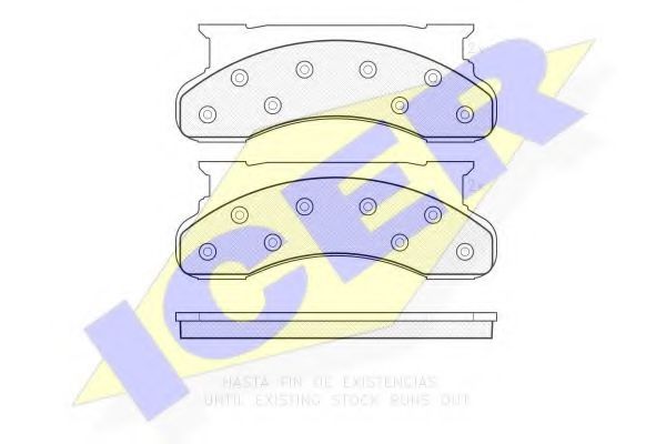 141177 ICER Brake System Brake Pad Set, disc brake