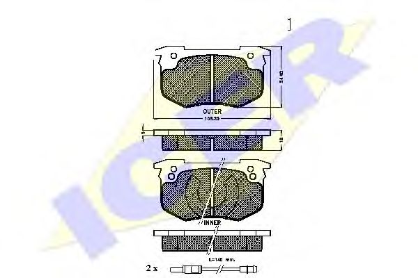 180394 ICER Тормозная система Тормозной барабан