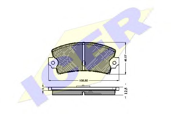 180654 ICER Brake System Brake Pad Set, disc brake