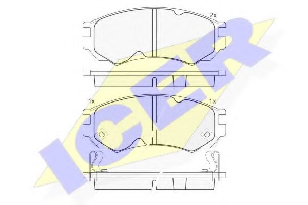 181106 ICER Brake Pad Set, disc brake