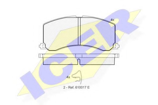 181116 ICER Brake Pad Set, disc brake