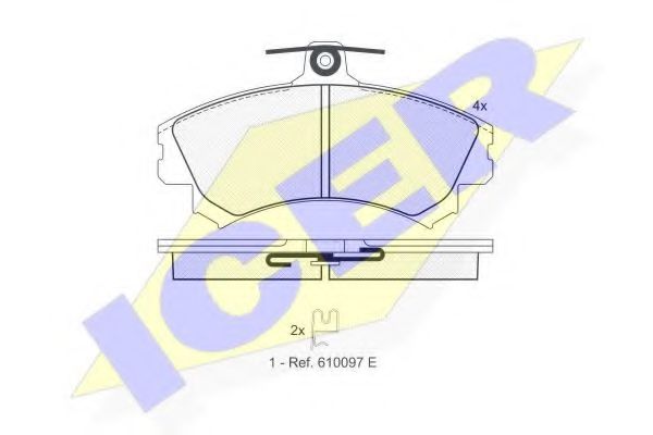 181118 ICER Brake System Brake Pad Set, disc brake