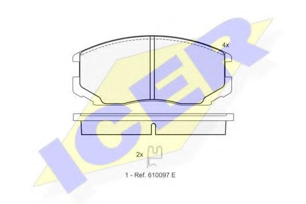 181129 ICER Brake System Brake Pad Set, disc brake