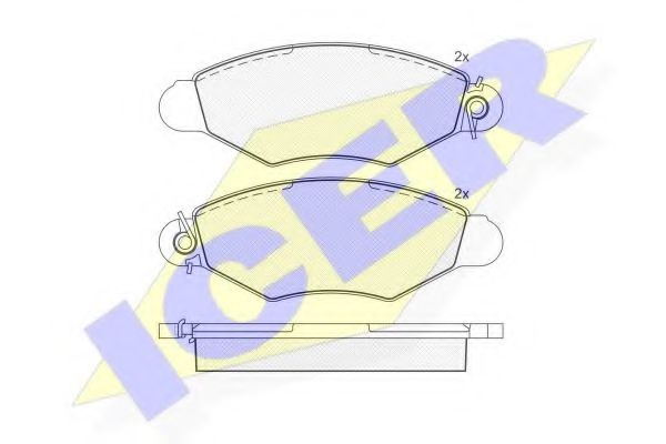 181217 ICER Brake Pad Set, disc brake