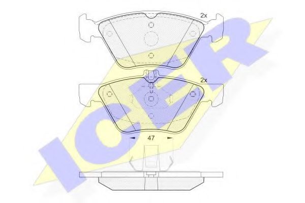 181259 ICER Brake System Brake Pad Set, disc brake