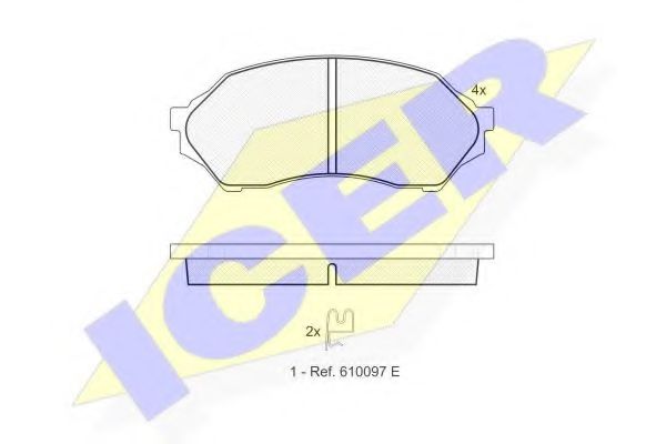 181309 ICER Brake Pad Set, disc brake