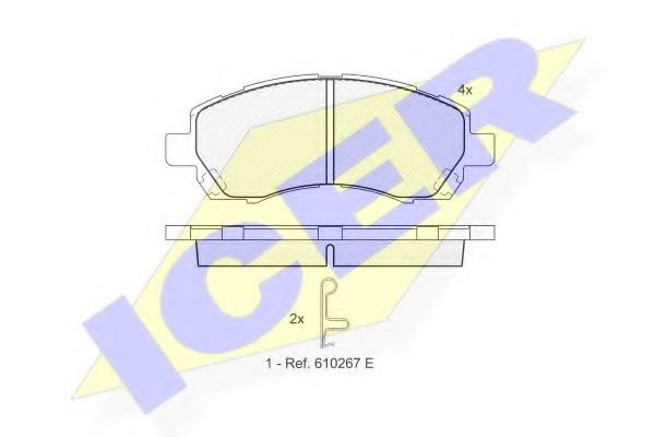 181318 ICER Brake System Brake Pad Set, disc brake