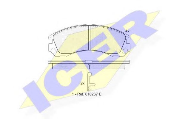 181358 ICER Brake Pad Set, disc brake