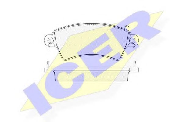 181365 ICER Brake System Brake Pad Set, disc brake