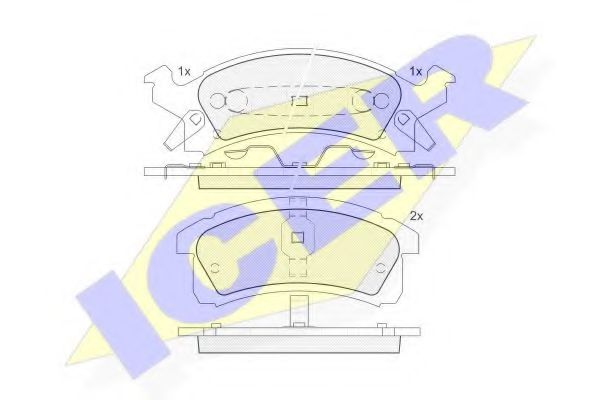 181412 ICER Brake System Brake Pad Set, disc brake