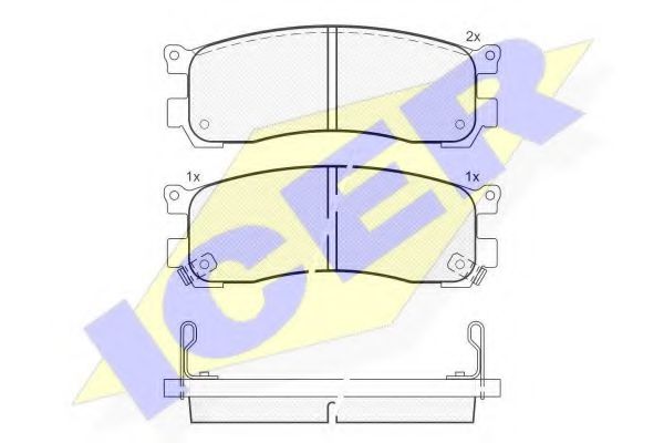 181417 ICER Brake System Brake Pad Set, disc brake