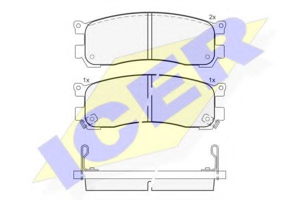 181418 ICER Brake Pad Set, disc brake