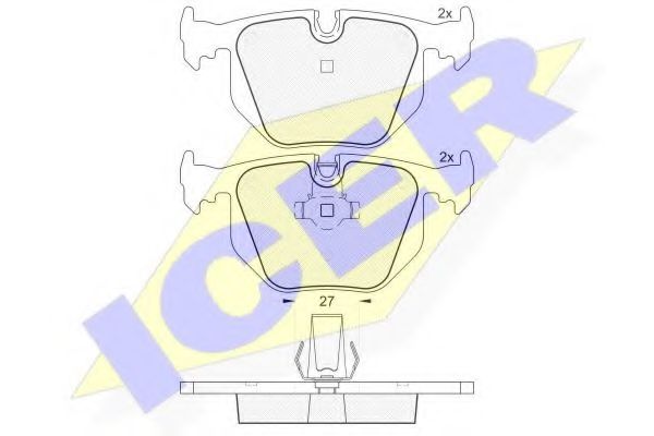 181552 ICER Brake System Brake Pad Set, disc brake