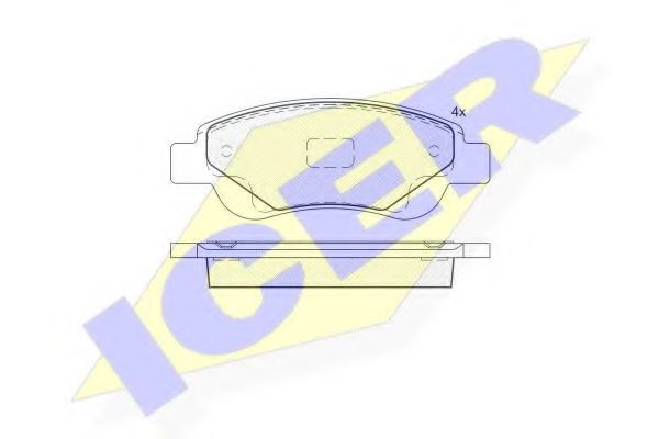 181702 ICER Brake System Brake Pad Set, disc brake