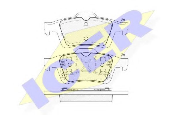181743 ICER Brake System Brake Pad Set, disc brake