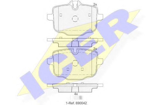 182005 ICER Brake Pad Set, disc brake