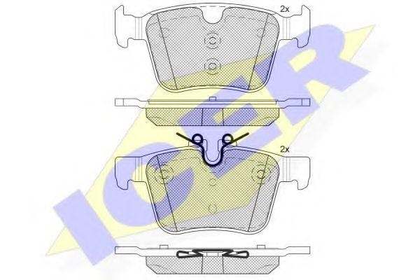 182232 ICER Brake Pad Set, disc brake
