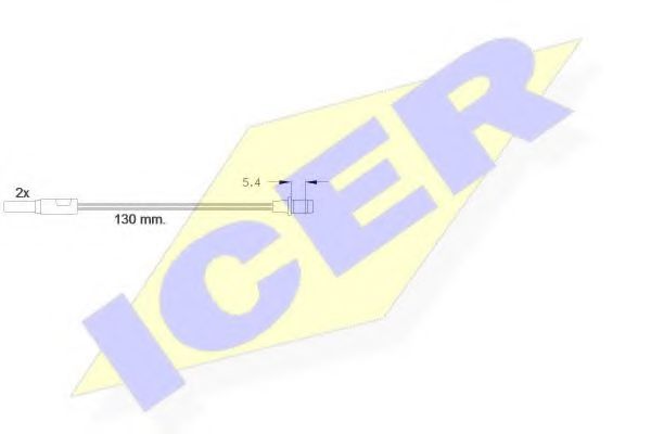 610166 E C ICER Тормозная система Сигнализатор, износ тормозных колодок