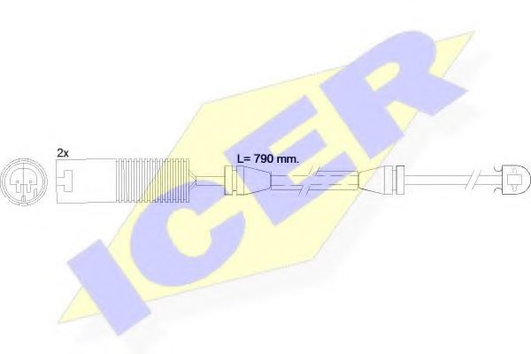 610242 E C ICER Тормозная система Сигнализатор, износ тормозных колодок