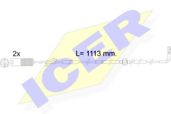 610299 E C ICER Bremsanlage Warnkontakt, Bremsbelagverschleiß
