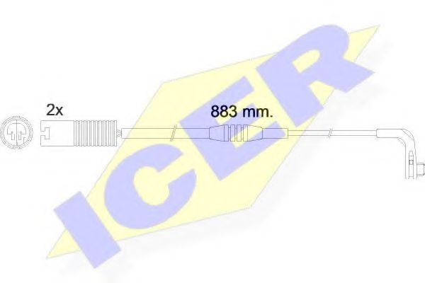 610480 E C ICER Тормозная система Сигнализатор, износ тормозных колодок