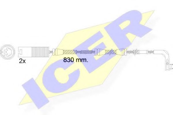 610503 E C ICER Brake System Warning Contact, brake pad wear