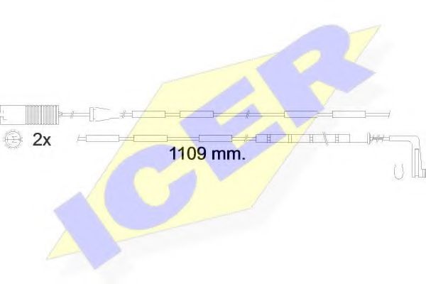 610542 E C ICER Warning Contact, brake pad wear