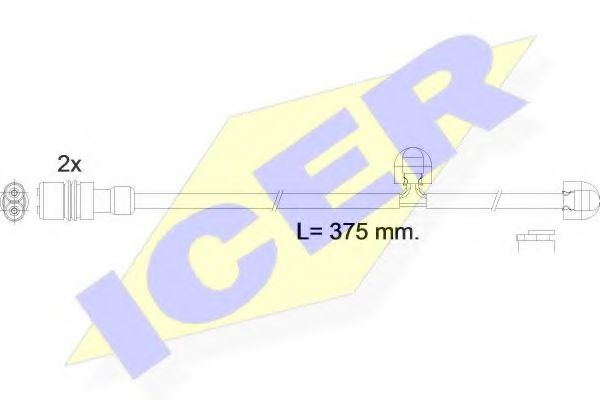 610615 E C ICER Тормозная система Сигнализатор, износ тормозных колодок