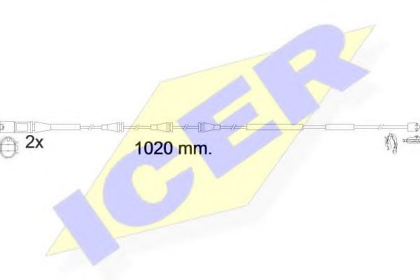 610623 E C ICER Warning Contact, brake pad wear