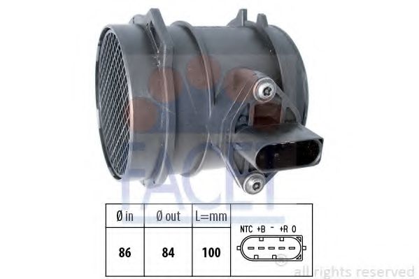 10.1076 FACET Cooling System Water Pump