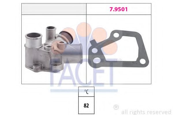 7.8128 FACET Cooling System Thermostat, coolant
