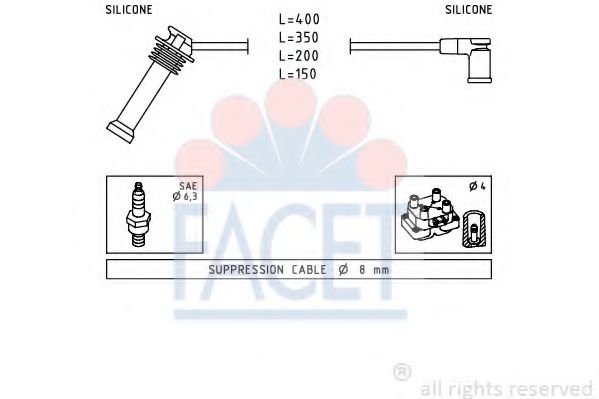 4.7242 FACET Ignition Cable Kit