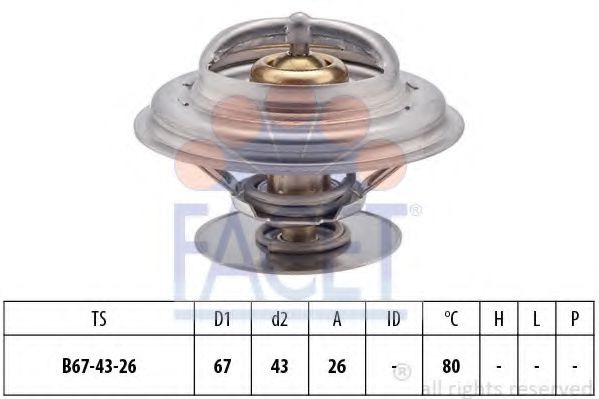 7.8260S FACET Cooling System Thermostat, coolant